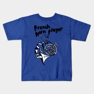 French Horn Player (Male) by Pollux Kids T-Shirt